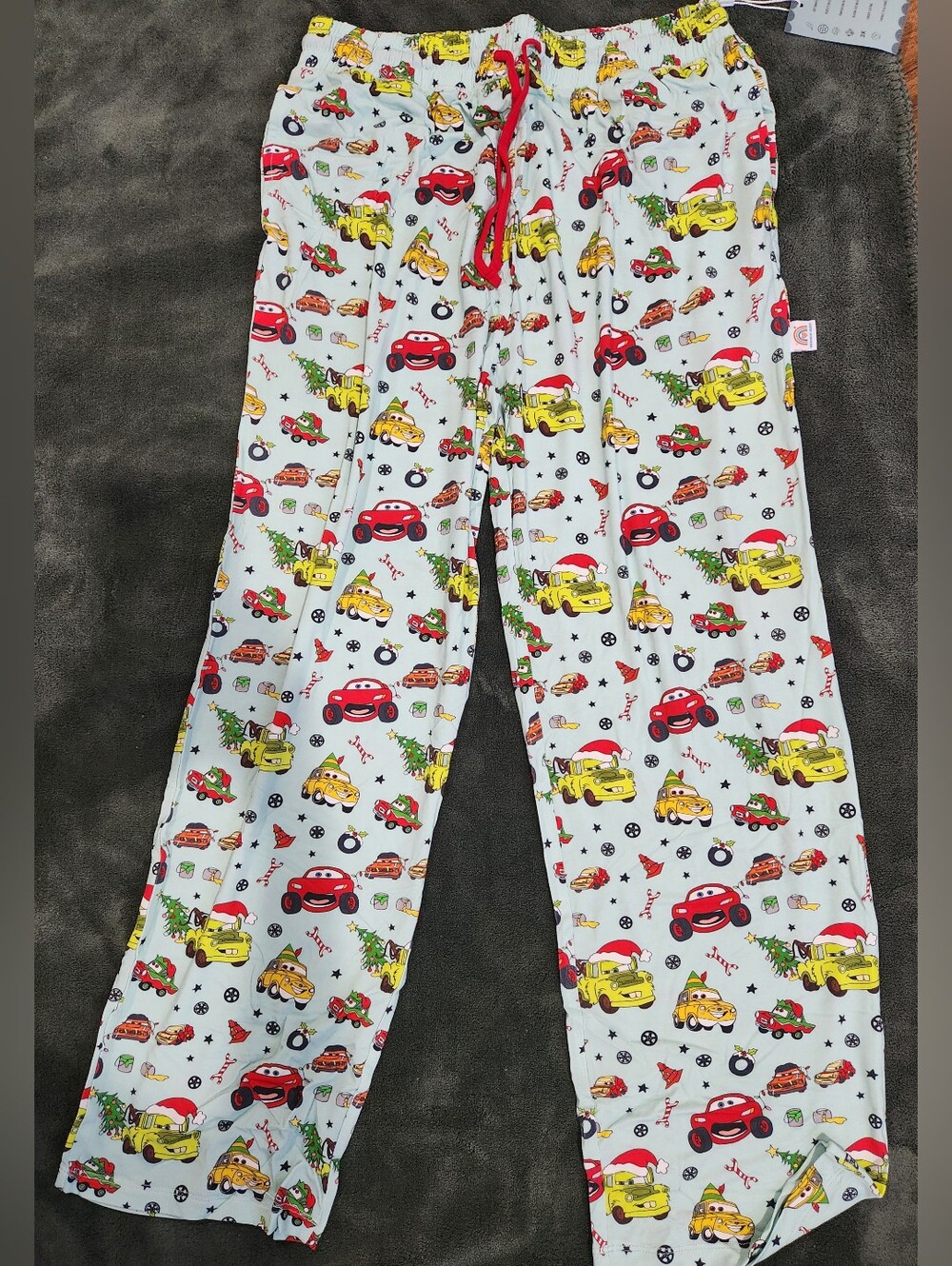 Christmas Cars Themed Adult Premium Bamboo Lounge Pants